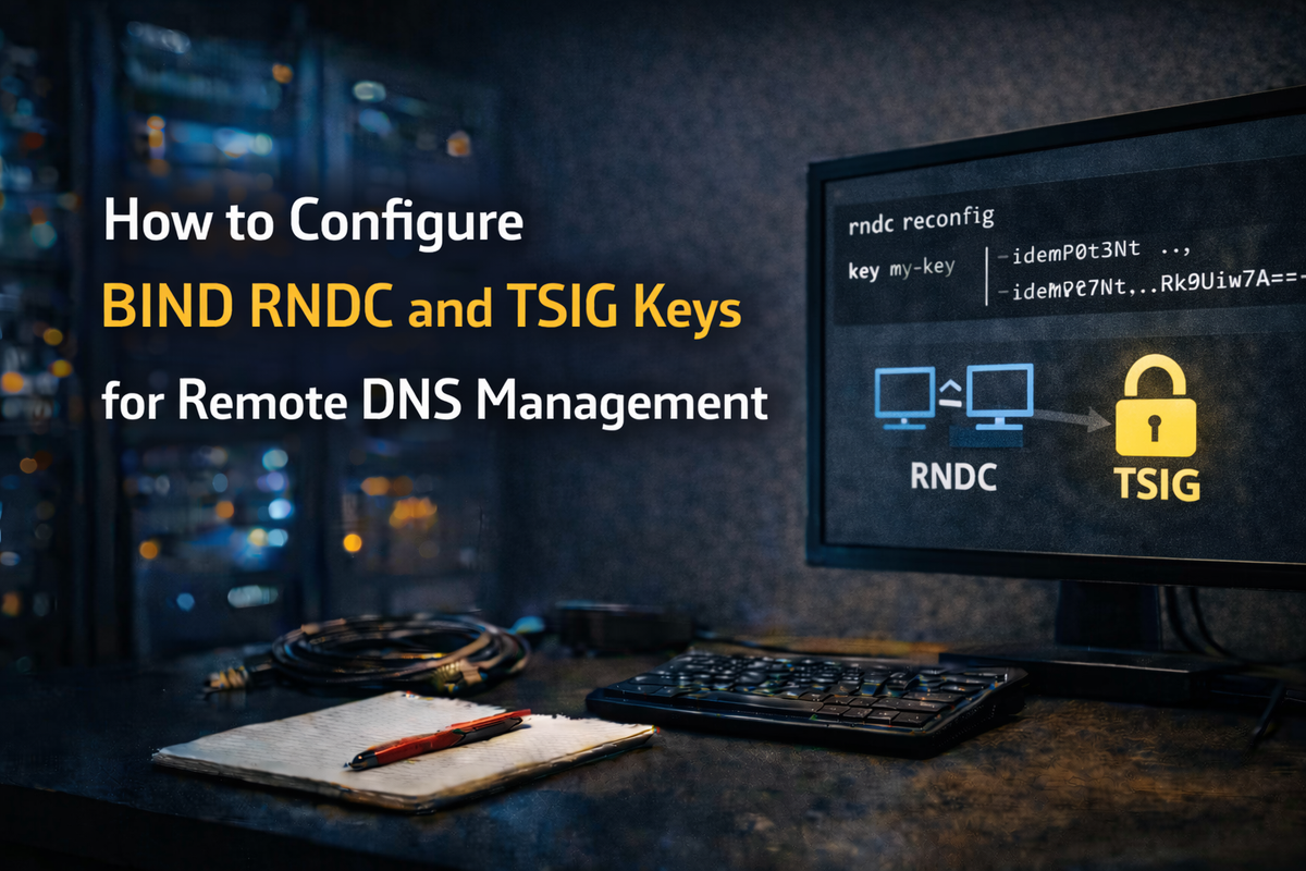 How to Configure BIND RNDC and TSIG Keys for Remote DNS Management