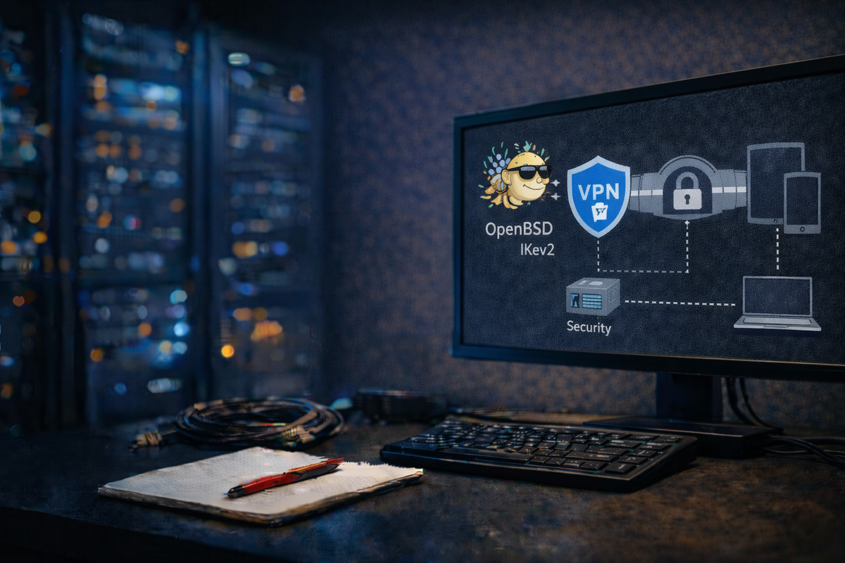 OpenBSD VPN Road Warrior Setup with IKEv2
