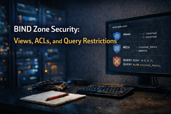 BIND Zone Security: Views, ACLs, and Query Restrictions