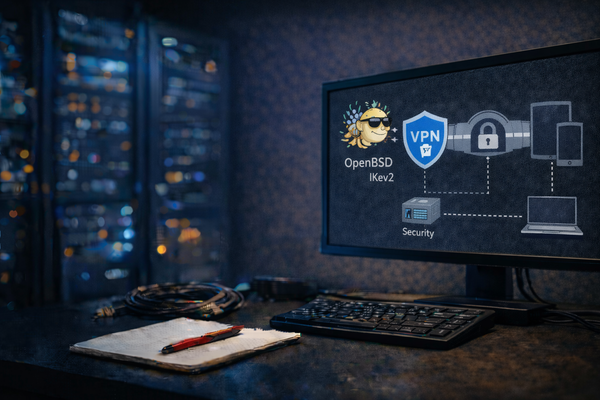 OpenBSD VPN Road Warrior Setup with IKEv2